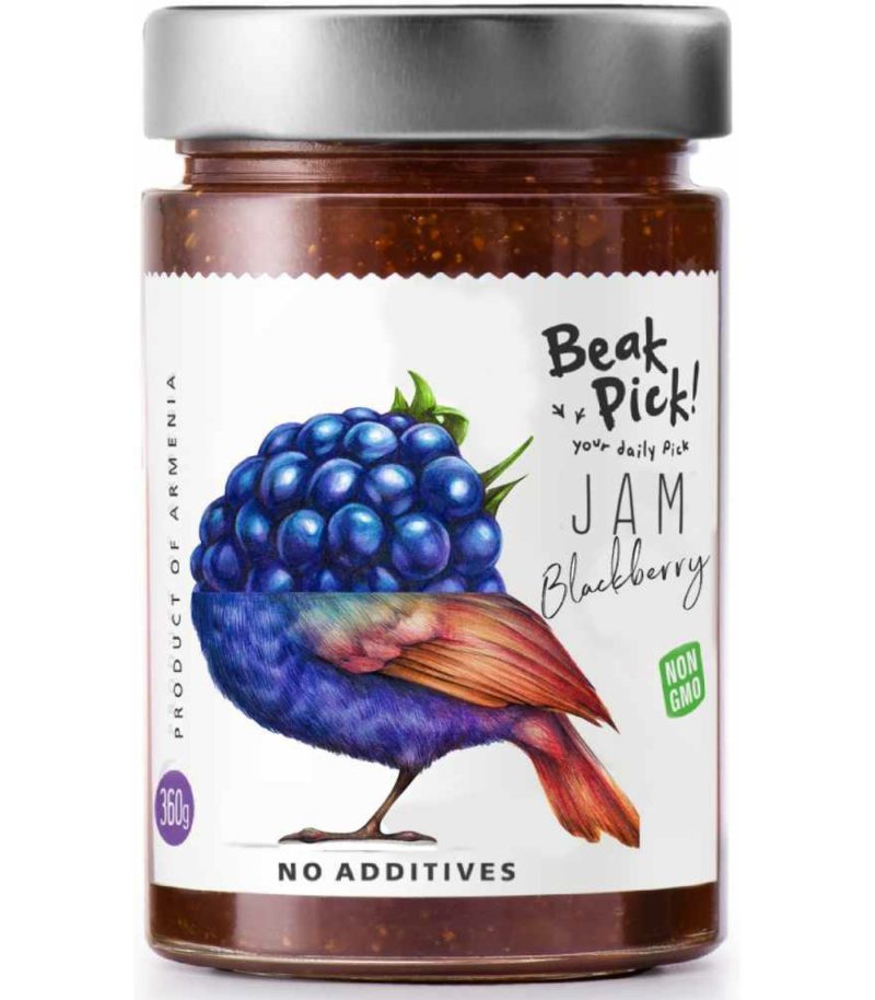 IBARI Beak Pick Blackberry jam 6x360g