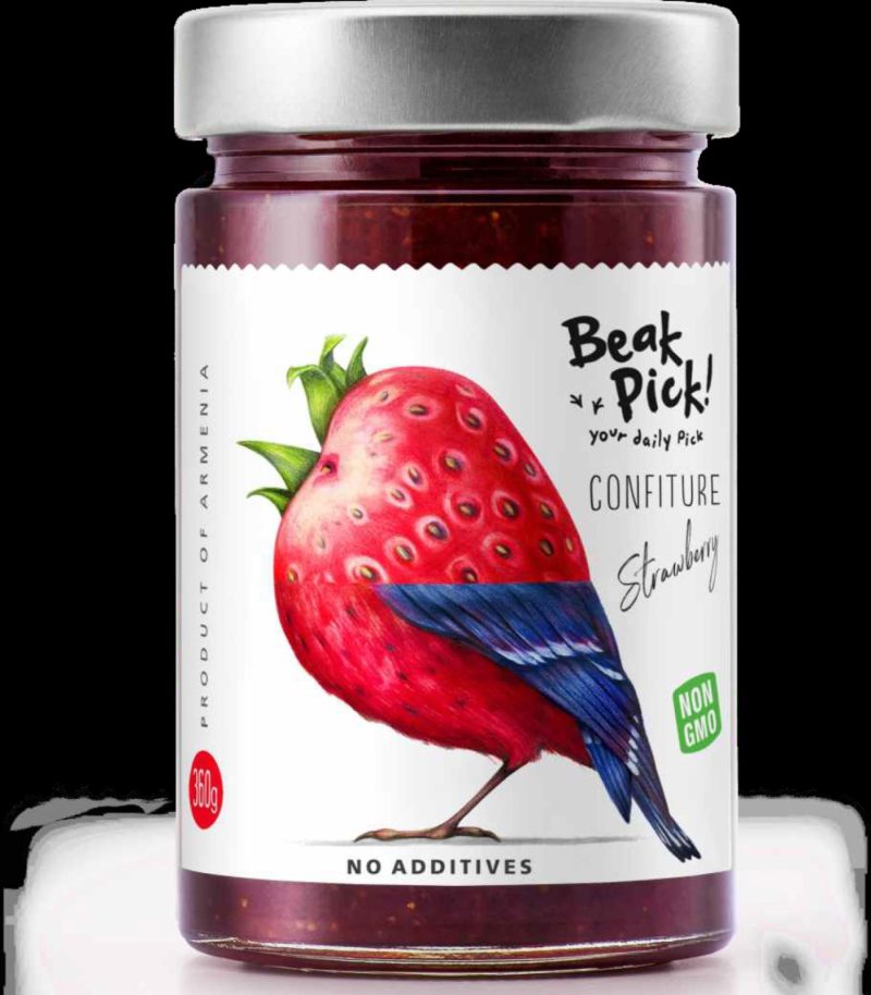 IBARI Beak Pick Strawberry confiture 6x360g